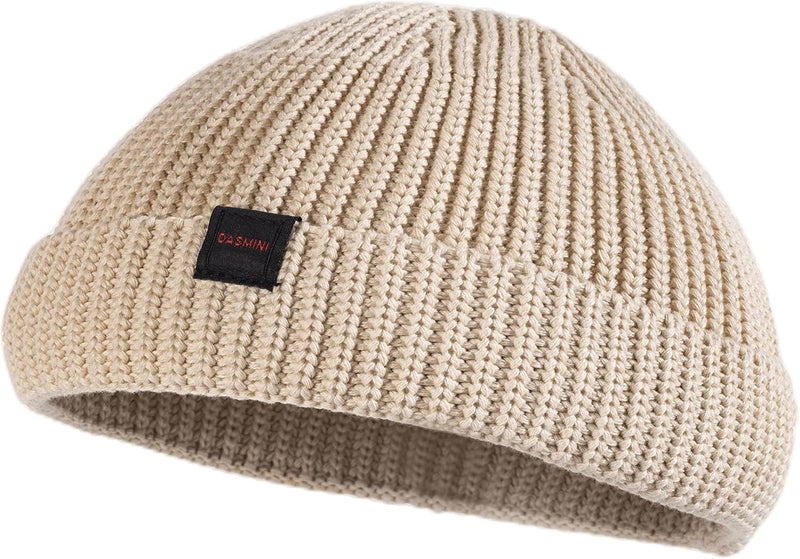 DASMINI Fisherman Beanie Hats for Men Women,Knit Trawler Skull Cap,Watch Cap,Spring Fall Winter Warm Short Hats - Image 1
